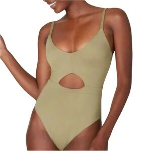 Andie Swim The Samoa One Piece Swimsuit Size M NWT Olive Green